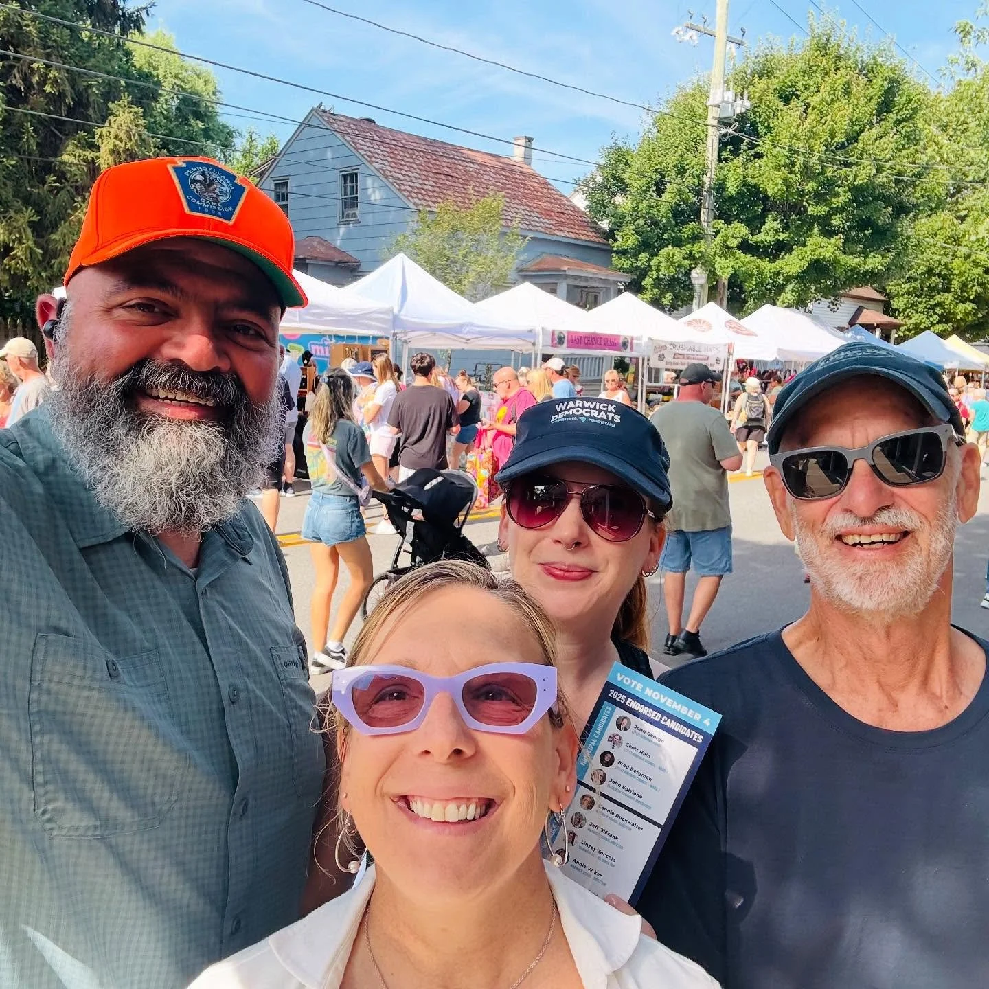 It&rsquo;s the Lititz Craft Show, come meet our candidates and volunteers at the Warwick Democrats table! Find us in the 300-block of East Main Street and you might even get a cameo by a certain State Senator. 🧢💙