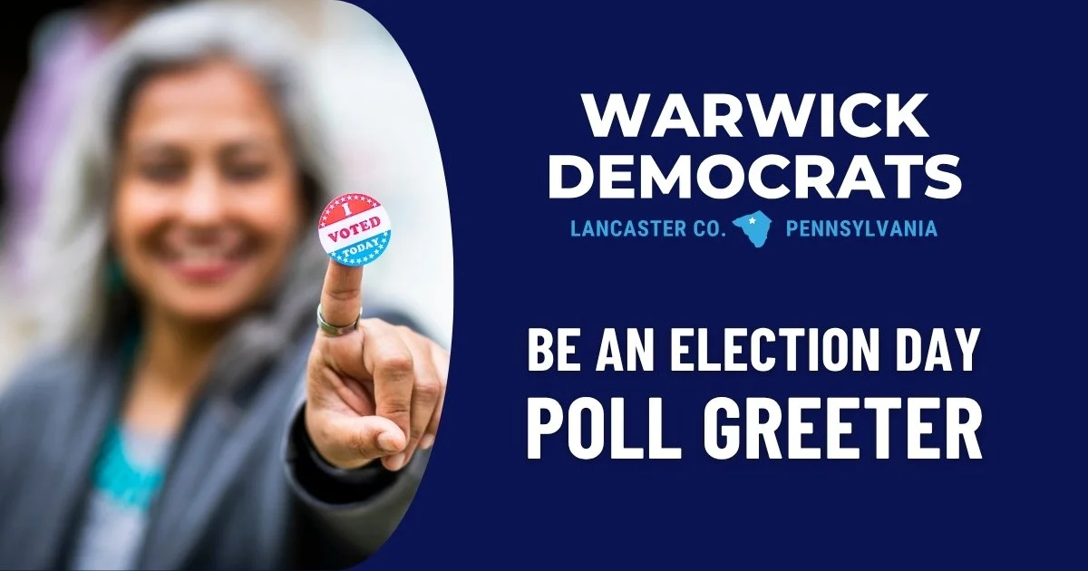 Be a Poll Greeter