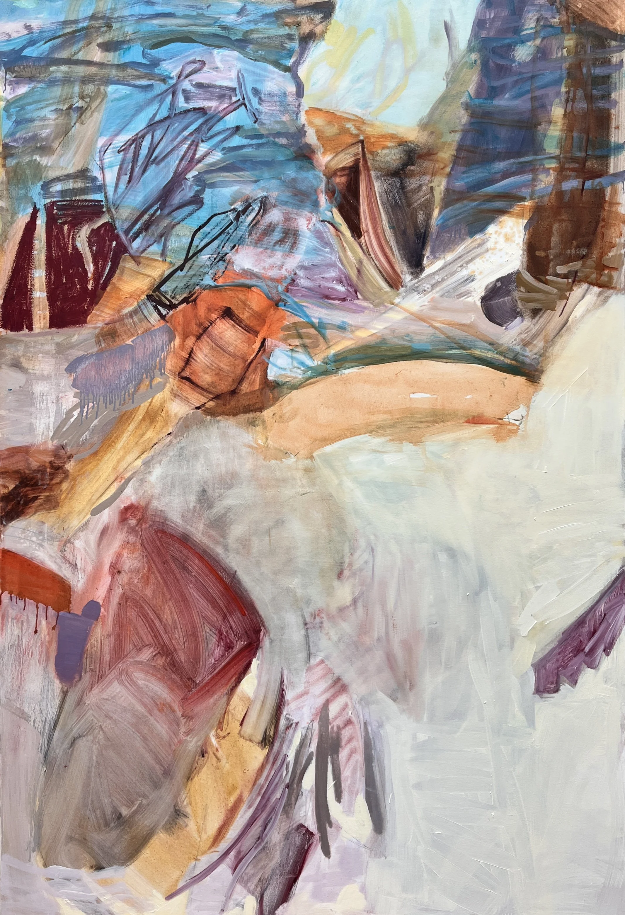 The Final Forest
2026, oil and oil stick on canvas 
130 cm x 190 cm © Heather Ota

