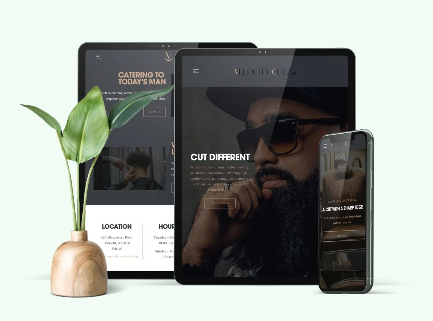 Barbershop and Hair Stylist Website