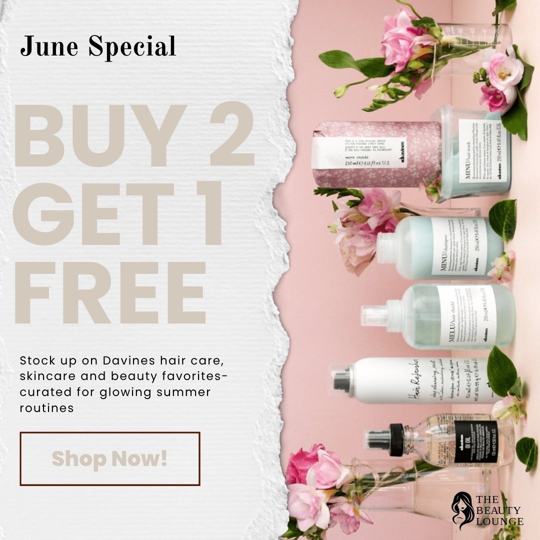 ✨ Buy 2, Get 1 FREE on all Davines haircare! ✨​​​​​​​​
​​​​​​​​
Elevate your hair game with Davines &ndash; the luxurious Italian brand known for:​​​​​​​​
&bull;Natural ingredients &amp; eco-friendly formulas​​​​​​​​
&bull;Salon-quality care that str
