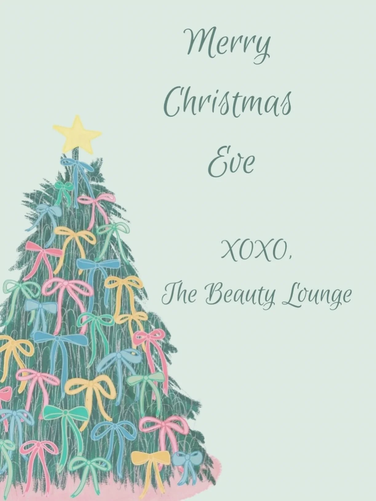 Christmas Eve glow ✨ Thank you for letting us glam you all season long. Wishing you a beautiful, cozy night surrounded by the people you love. 🎄🤍