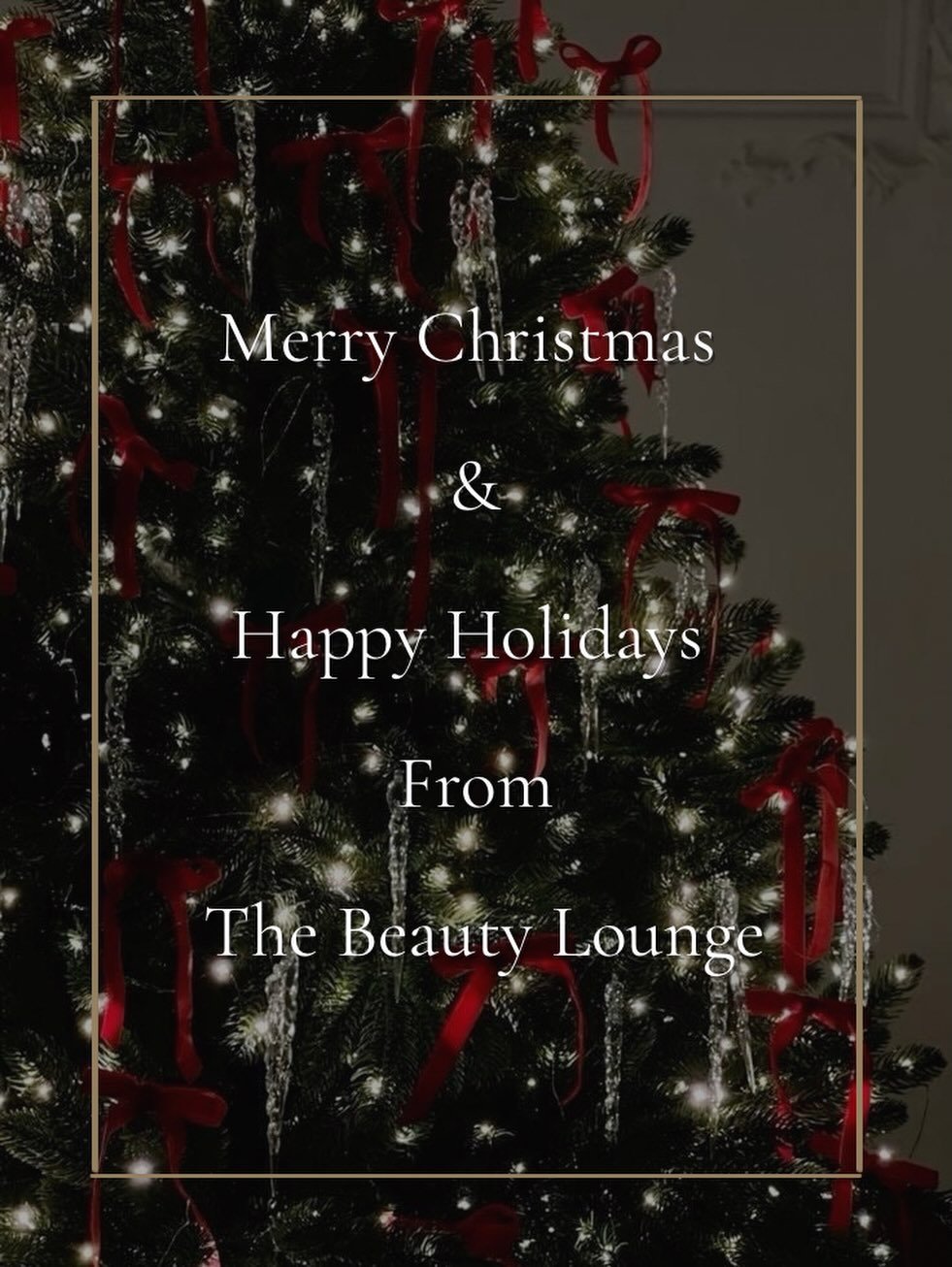 Wishing everyone a Merry Christmas from all of us at The Beauty Lounge!! 🎄🎅🏼