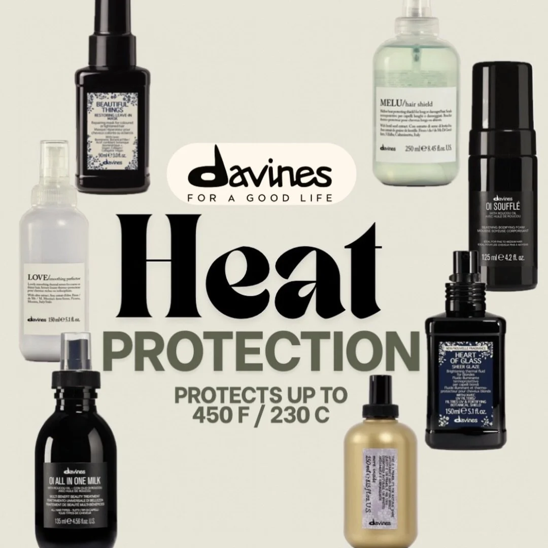 Davines Heat Protection Products 🤍 @davinesofficial 

@davinespro @davinesnorthamerica @davinespro 
#davines #davinesproducts #haircare #heatprotection
