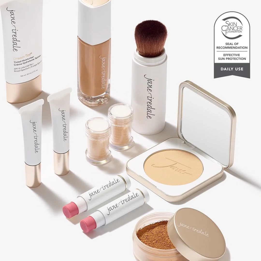 Made for sunshine ☀️ Jane Iredale&rsquo;s sun-safe formulas are recommended by The Skin Cancer Foundation&mdash;because protection should always be part of the routine.