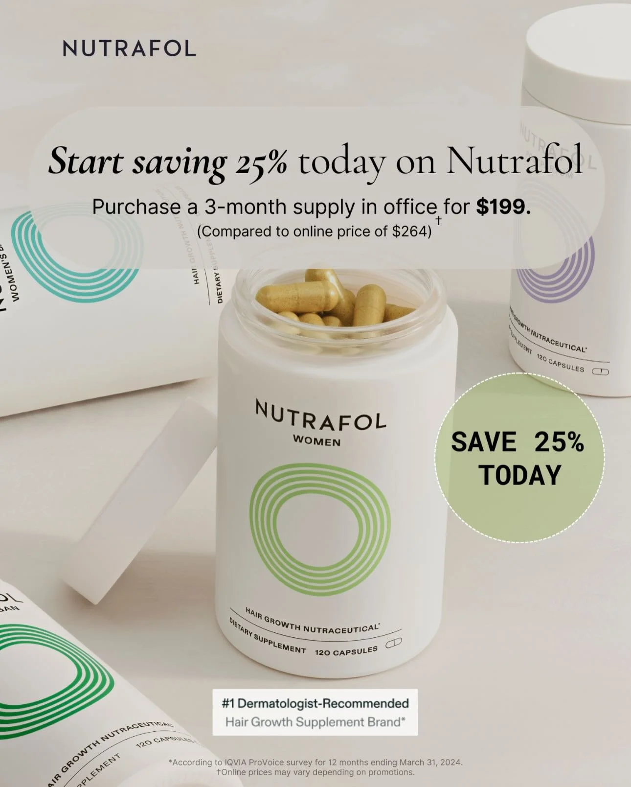 Healthy hair doesn&rsquo;t start in the chair&mdash;it starts within. ✨

We trust Nutrafol to support stronger, fuller, healthier hair from the inside out.

If you&rsquo;ve been experiencing thinning, shedding, or changes in your hair&hellip; this is