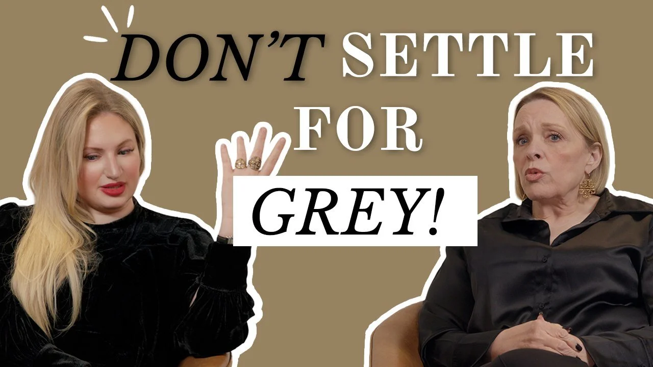 Episode 4 is LIVE. 🎙️✨

This week, we're tackling one of the most divisive questions in beauty: to gray or not to gray.

The real conversation isn't whether you go gray. It's how you do it, and what happens when "letting it go" turns into 