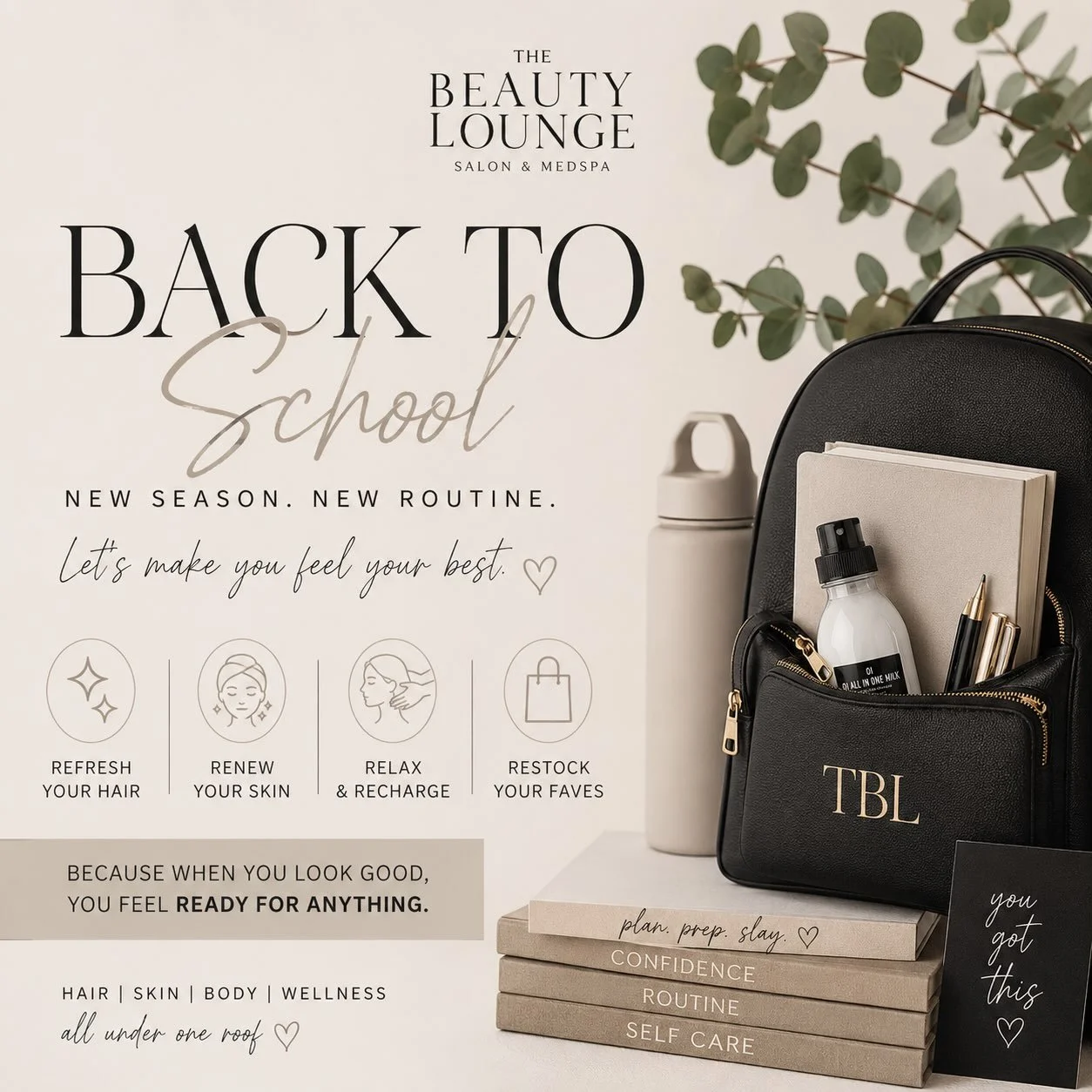Let The Beauty Lounge help you start your school year feeling confident.
#thebeautylounge