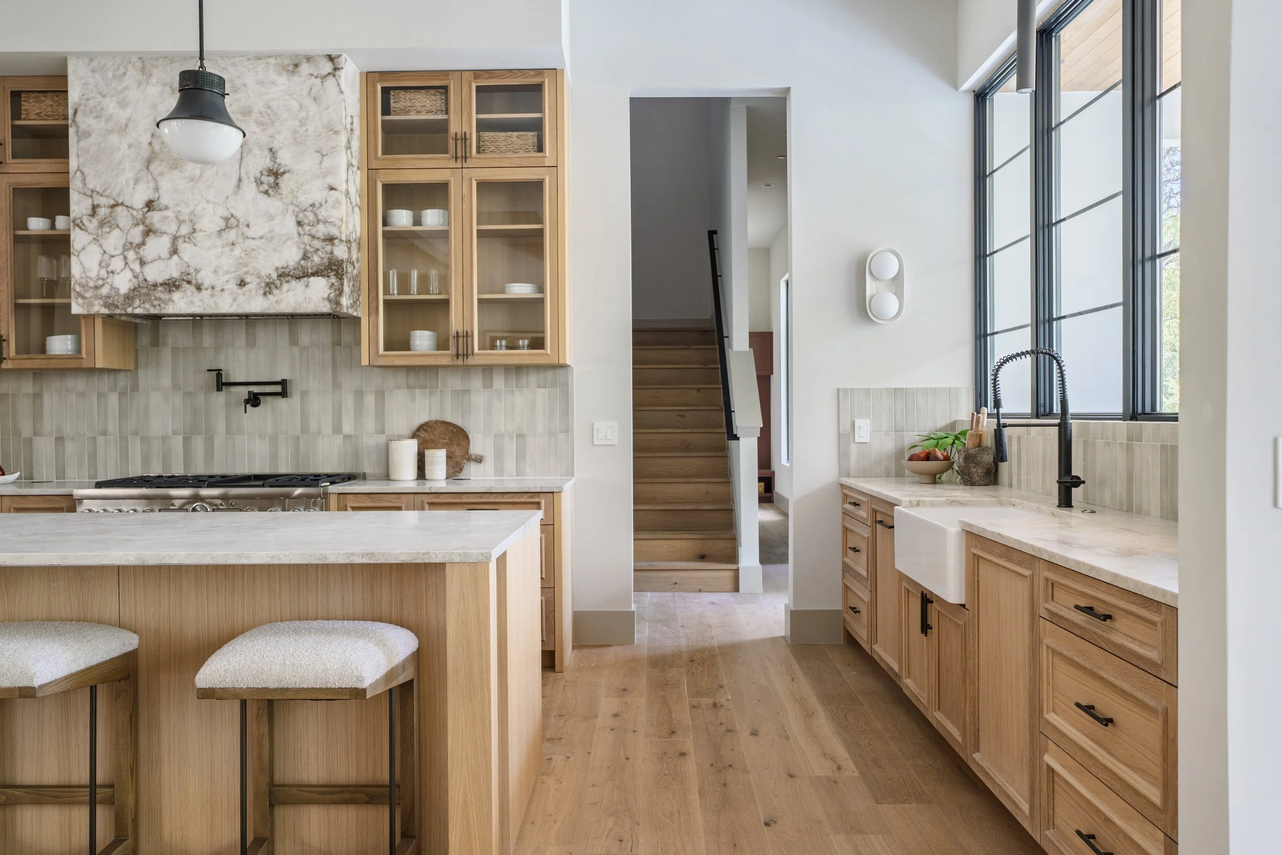 Warm Contemporary Kitchen Remodel by Palmetto Design Studio project photo