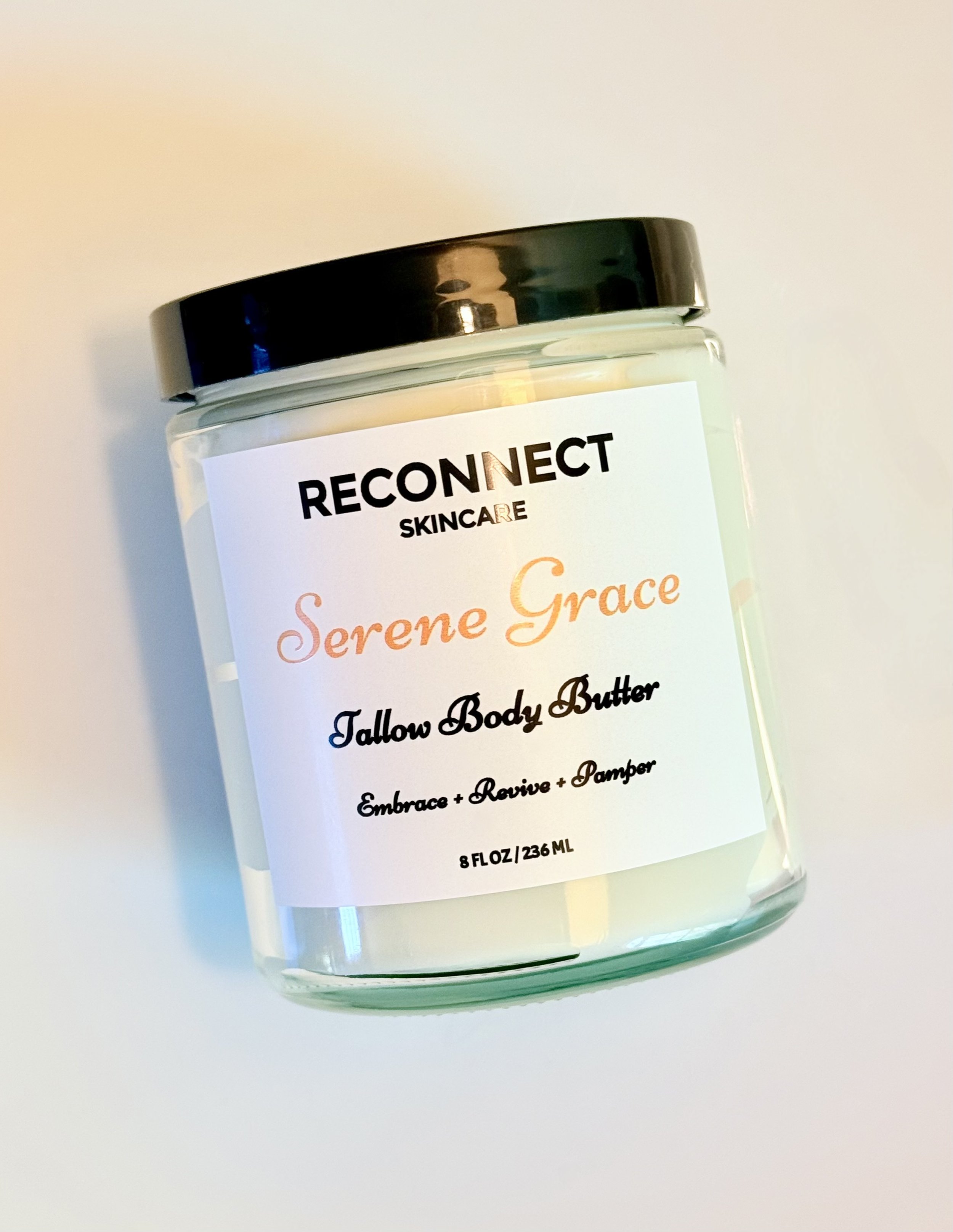 Serene Grace | Organic Grass Fed Tallow Body Butter | Lavender + Frankincense + Chamomile
