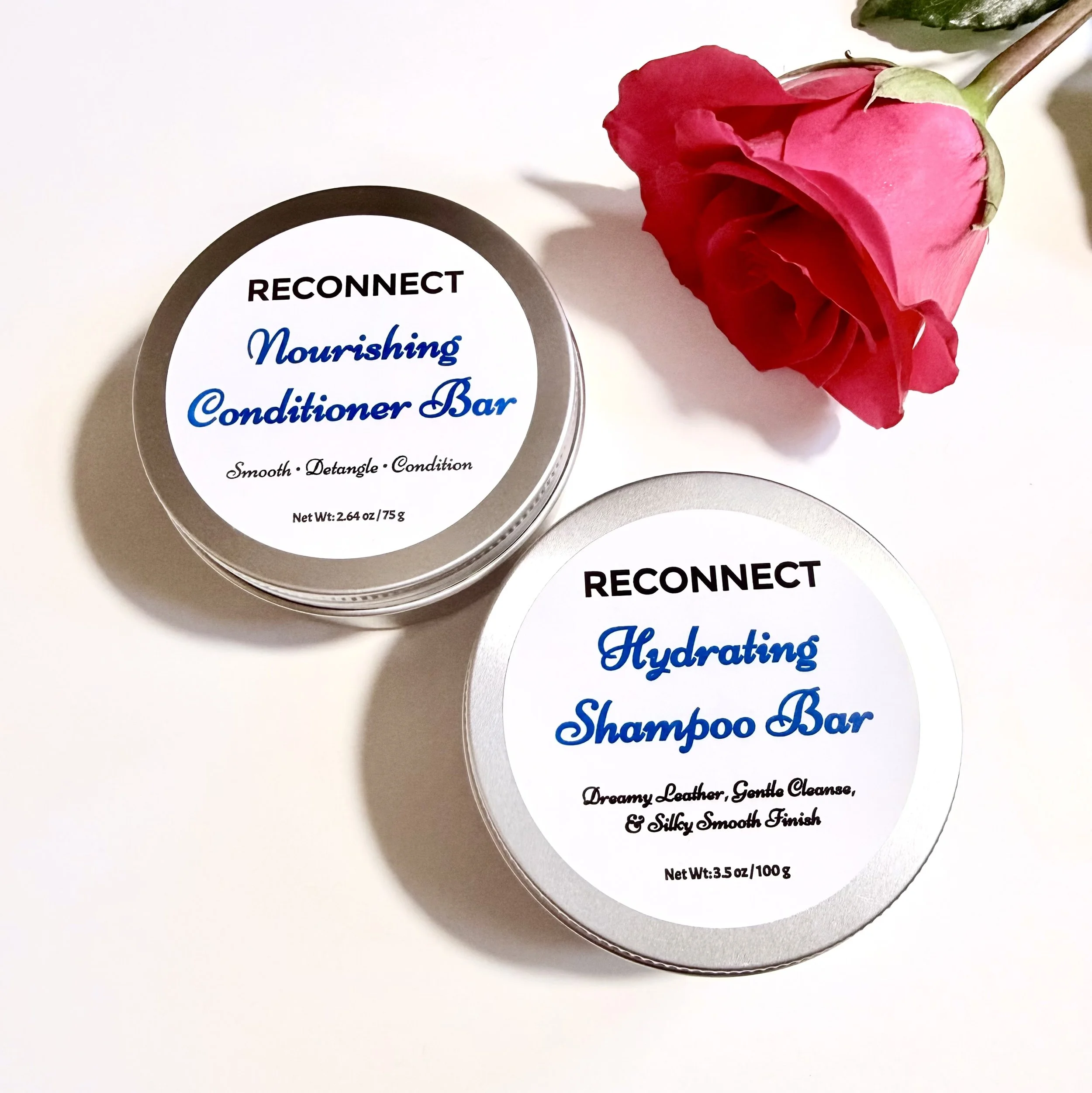 SET  |  Shampoo & Conditioner Bars - Solid Zero Waste Hair Care Large Bars