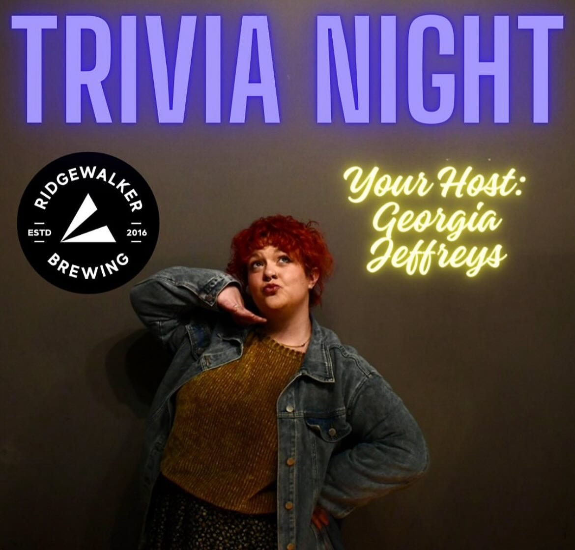 Join us for Trivia tonight from 6pm-8pm

Our host, Georgia Jeffreys, will take you on a challenging adventure to test your knowledge amongst many categories.

All ages are welcome, form a team and win prizes!

THE DETAILS:

-4 Rounds with 10 unique q