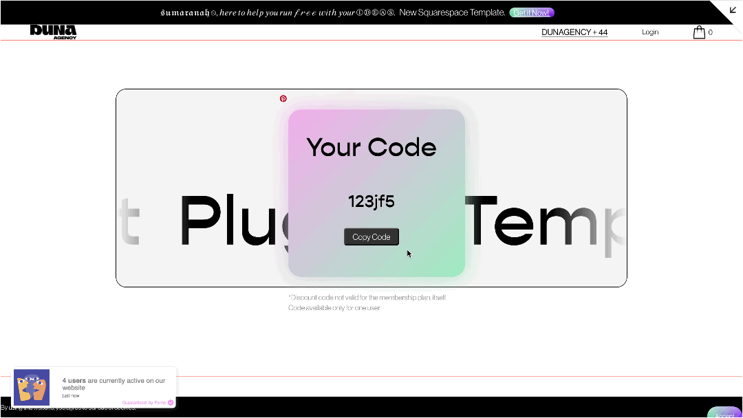 Confetti Party Therapy Squarespace premium plugin