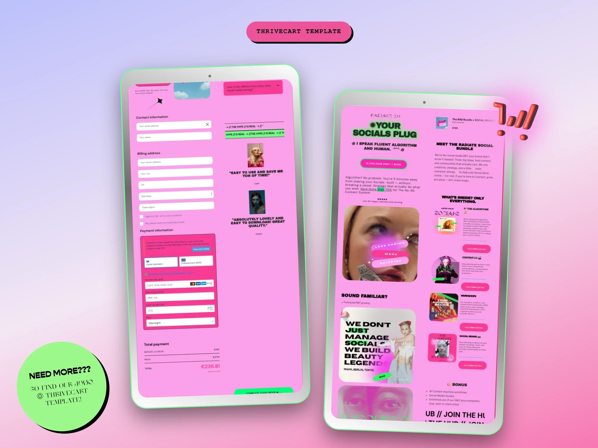 neon thrivecart full view - sales page-listing.webp
