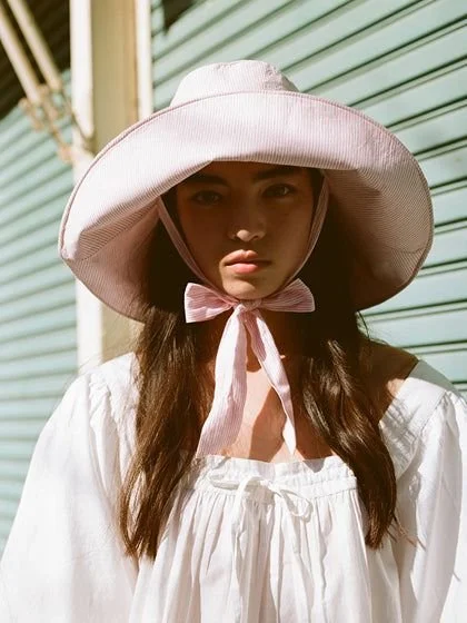 Nao Sun Hat in Rosewater Stripe.jpeg