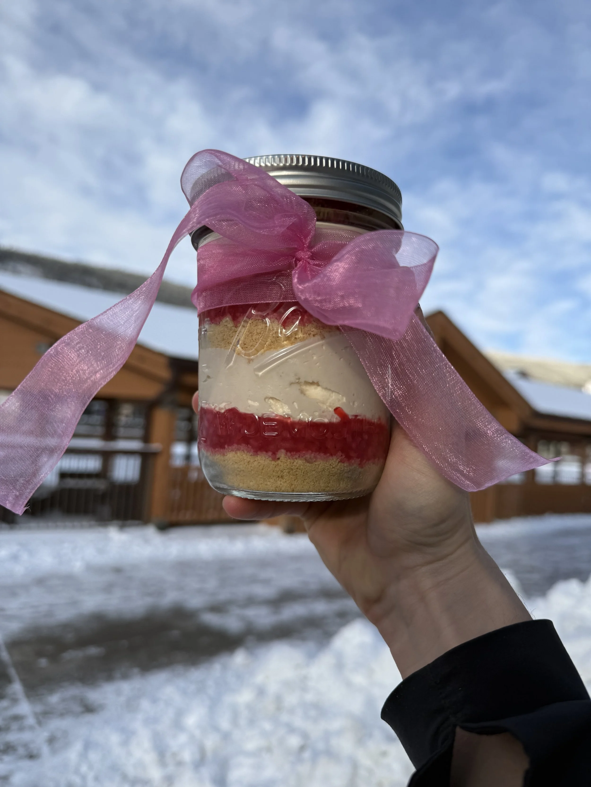 Raspberry Cheesecake Jar