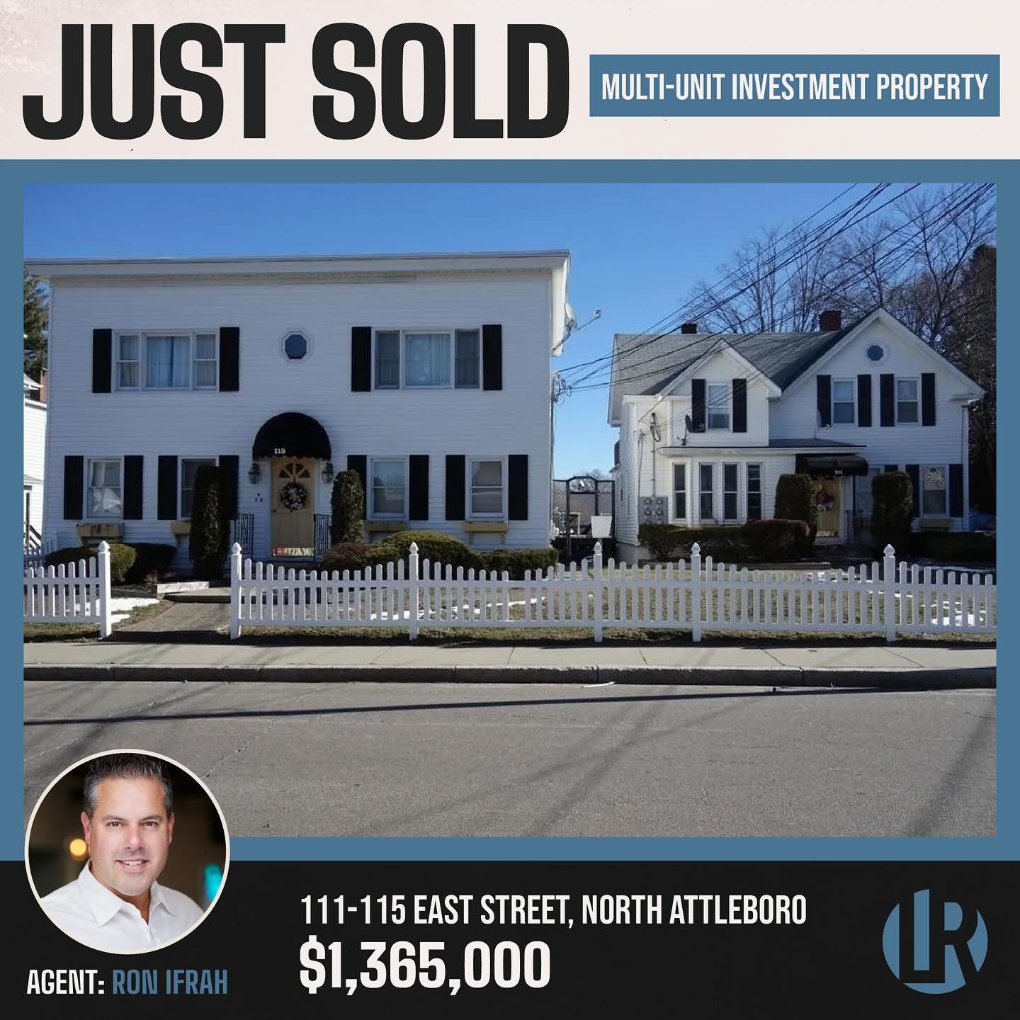 Just Sold in North Attleborough! 🏘️✨
📍 111&ndash;115 East St, North Attleborough, MA 02760
💰 $1,365,000
🏢 Multi-family investment property: 8 units, plus 14 garage bays, totaling ~5,297 sq ft. ￼

This turnkey rental asset features a mix of (2) 2‑