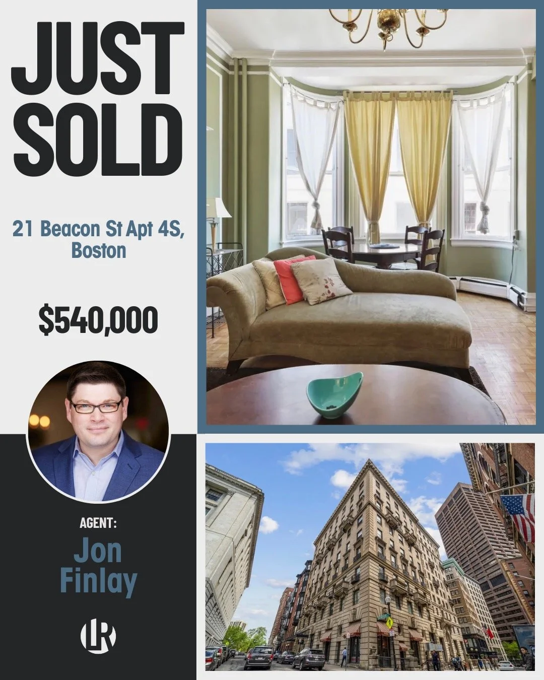 Just Sold in Boston! 🏡✨

📍 21 Beacon St Apt 4S, Boston, MA 02108
💰 Sold for $540,000
🛏 1 Bed | 🛁 1 Bath | 📐 508 sq.ft. 

Charming Beacon Hill condo in the historic Bellevue building, offering classic architectural details with modern city livin