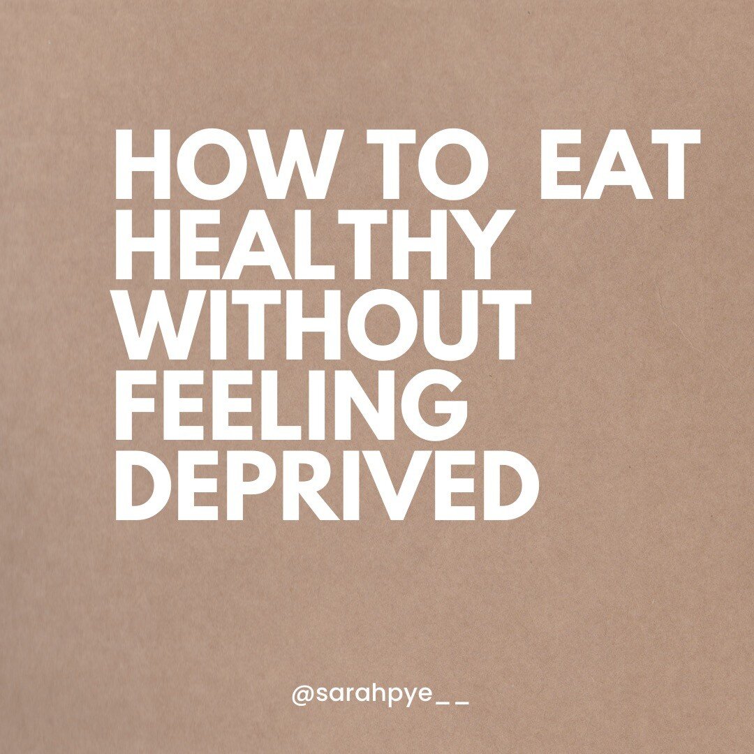 When it comes to 'eating healthy&rsquo; 🥕

One thing I often hear people say is that they &ldquo;feel deprived&rdquo; 💔

I don't know about you, but the last thing I ever want to feel is deprived! 

Deprivation requires WILLPOWER and WILLPOWER NEVE