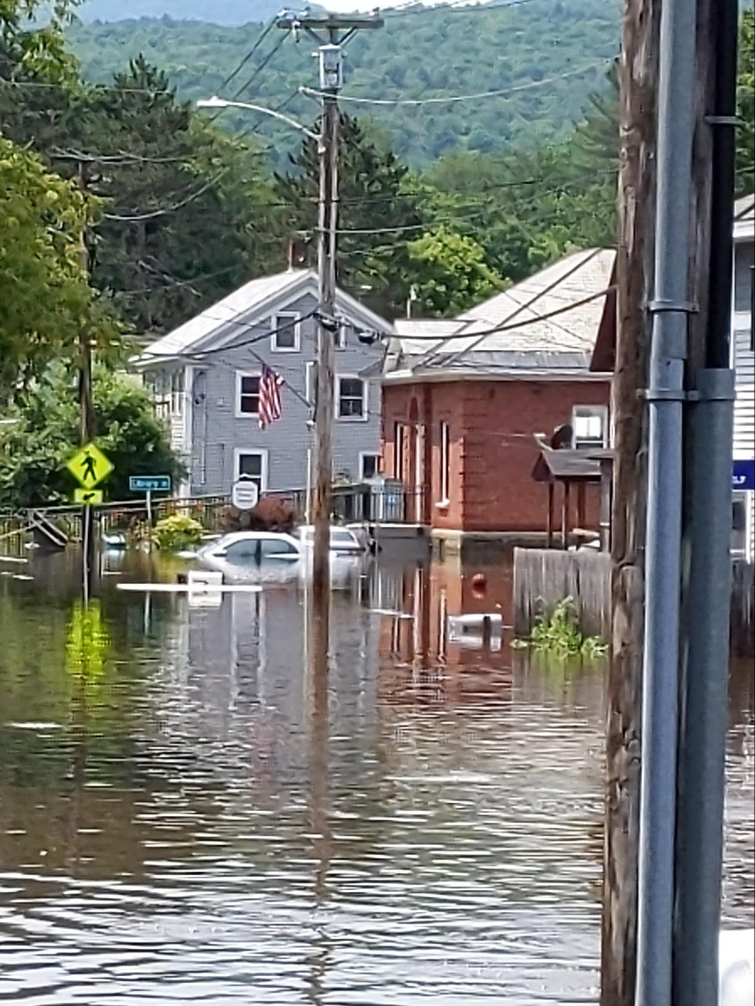 The next morning, My house is just out of sight.