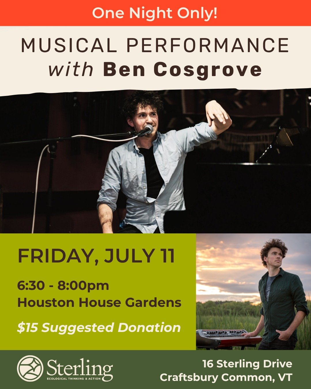 🎹 Join Us for a one-night-only performance with Ben Cosgrove. Reserve your ticket today!

Link in bio or visit: https://bit.ly/CosgroveConcertJuly11
 
🥁 We&rsquo;re delighted to welcome acclaimed musician Ben Cosgrove for a special evening of music
