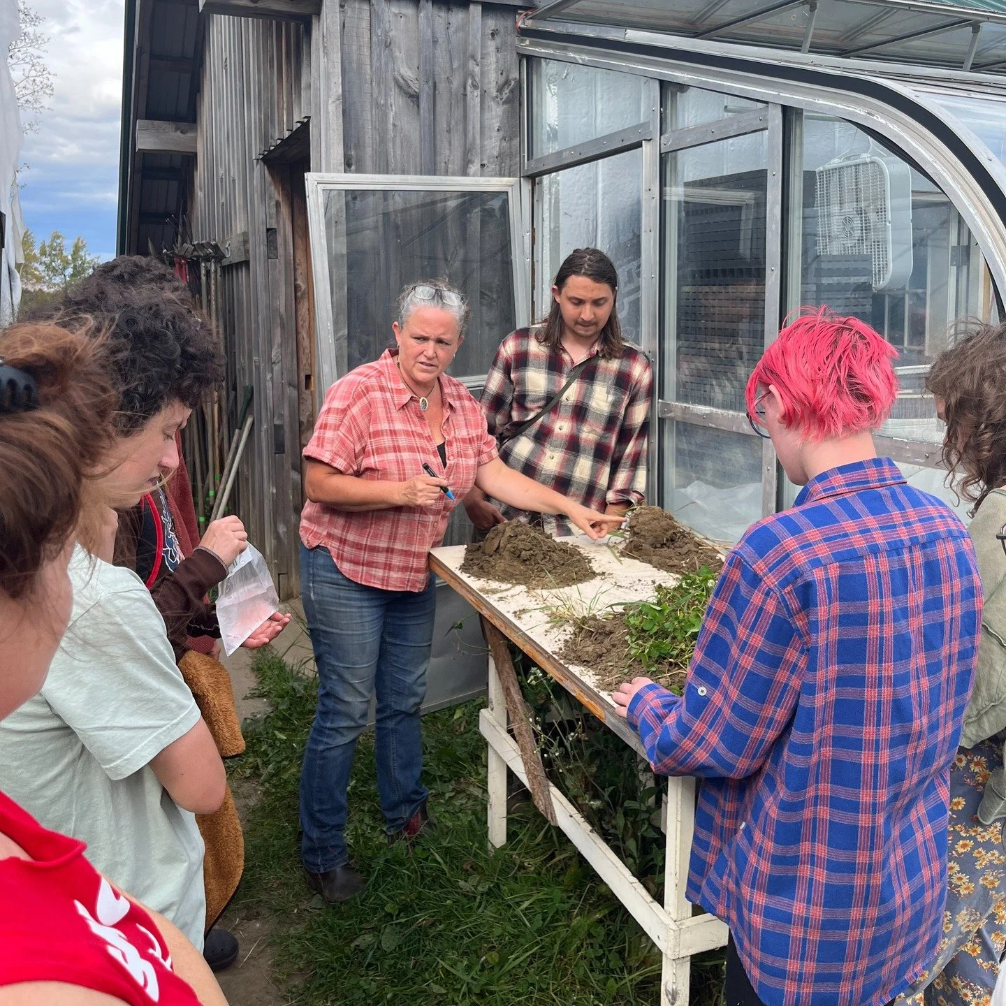 🧐 Sterling students enrolled in Foundations of Sustainable Agriculture and Food Systems have been actively engaged in hands-on learning this fall. Recently, they've been out in the field studying soils and analyzing samples collected from garden are