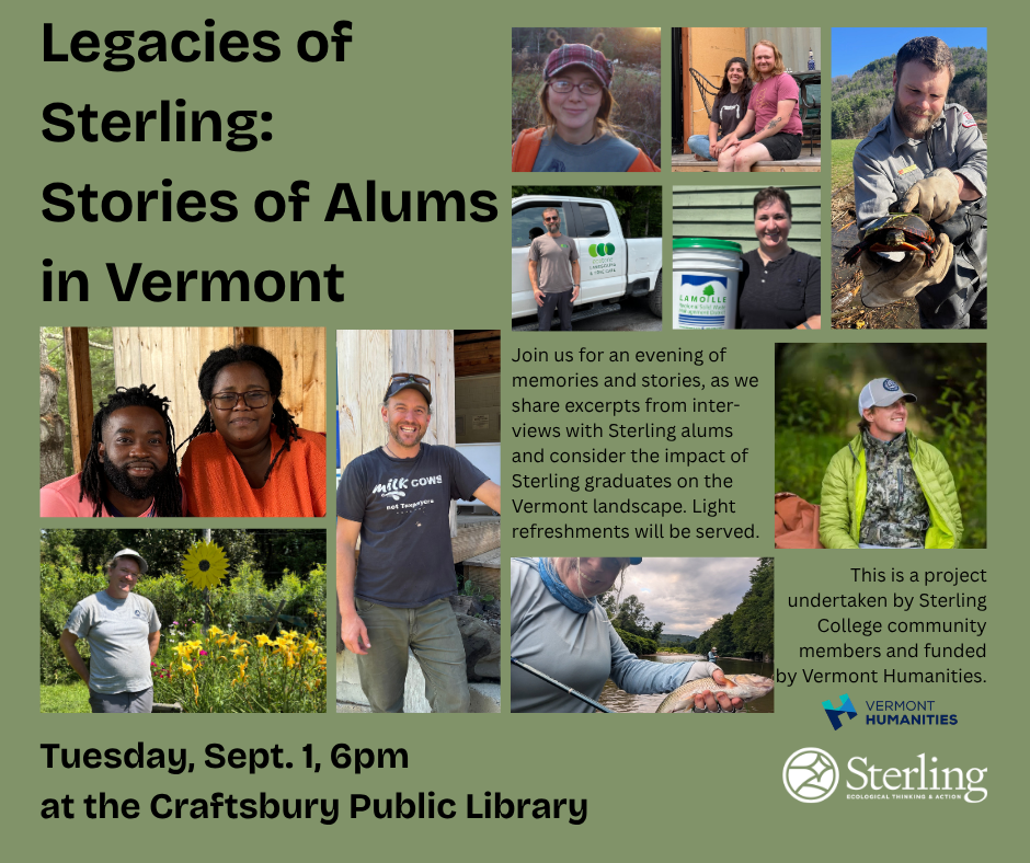 Legacies of Sterling: Alums in Vermont