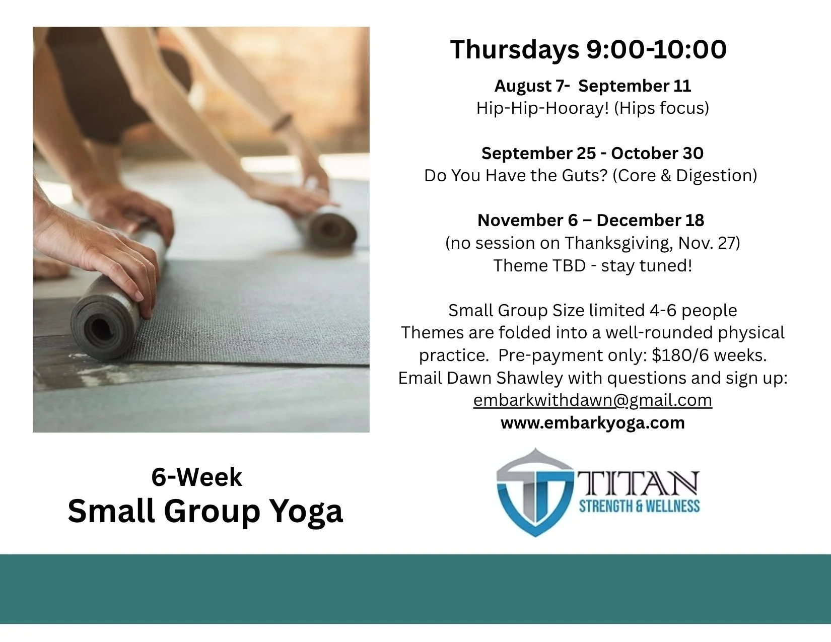 Small Group: Yoga Sessions