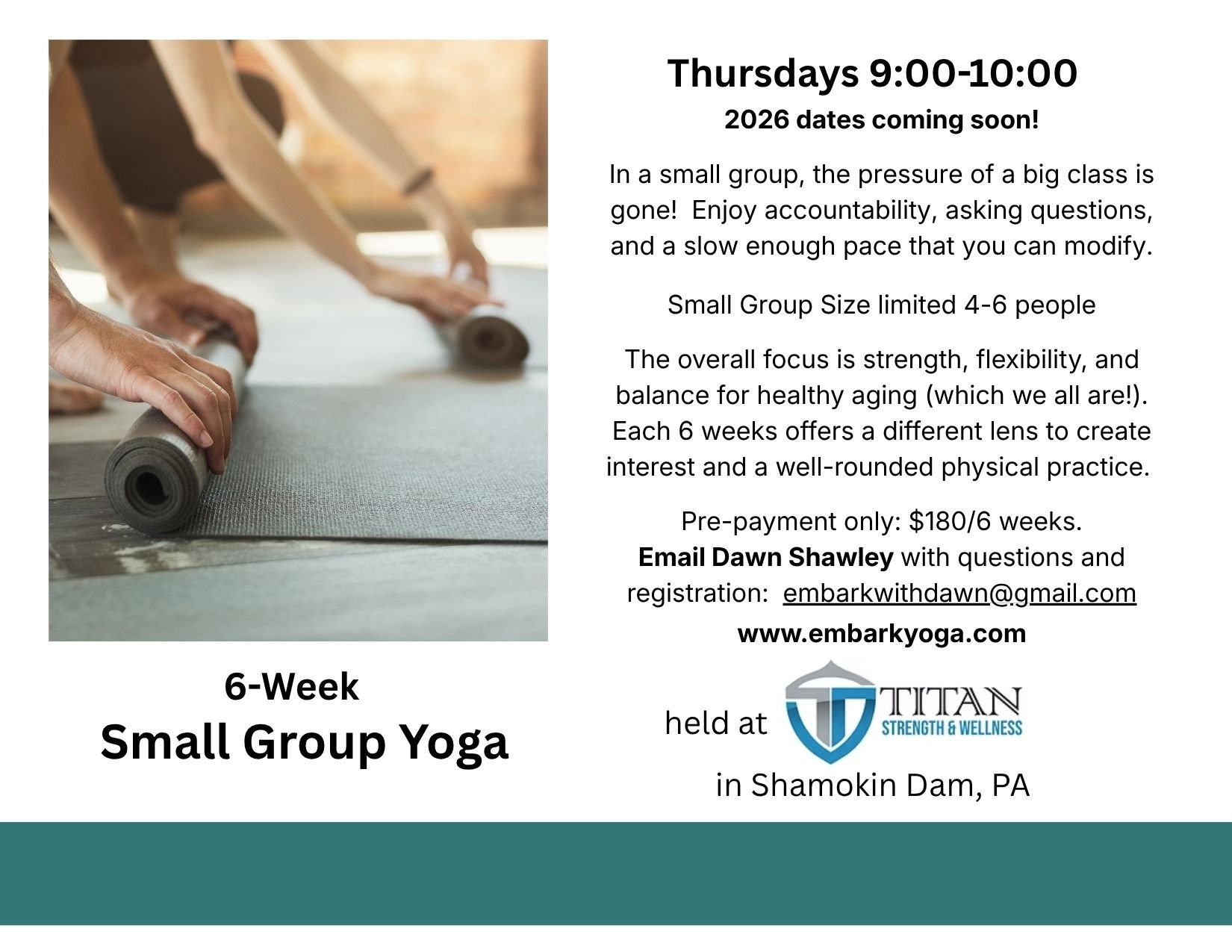 Small Group Yoga Sessions @ Titan Tactical