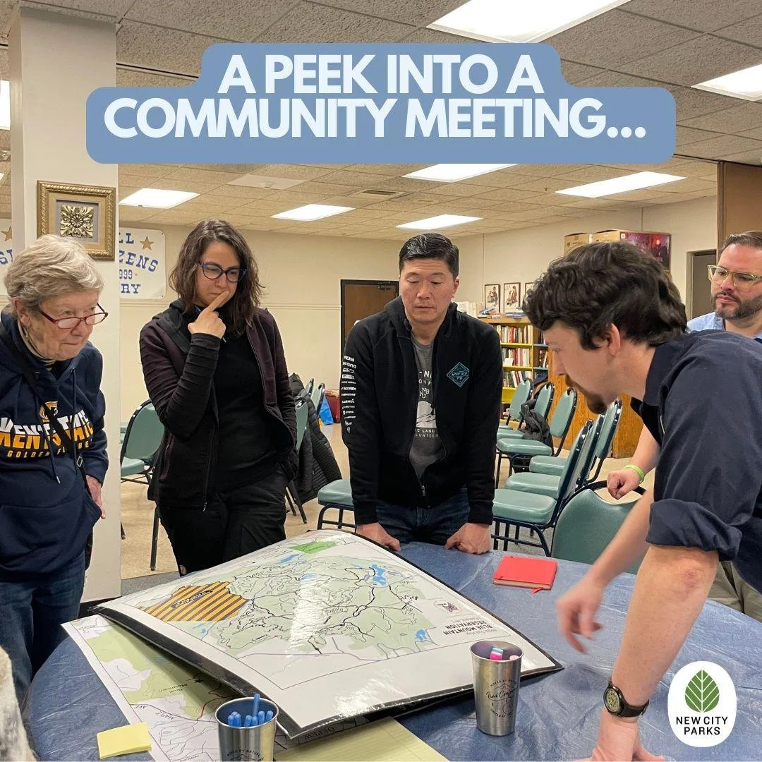 Last week, stakeholders had the chance to shape the future of Peekskill's Depew Park trails! 🥾🌳 Community members came together for round table discussions and map mark-ups to share firsthand experiences, priorities, and ideas for improving the tra
