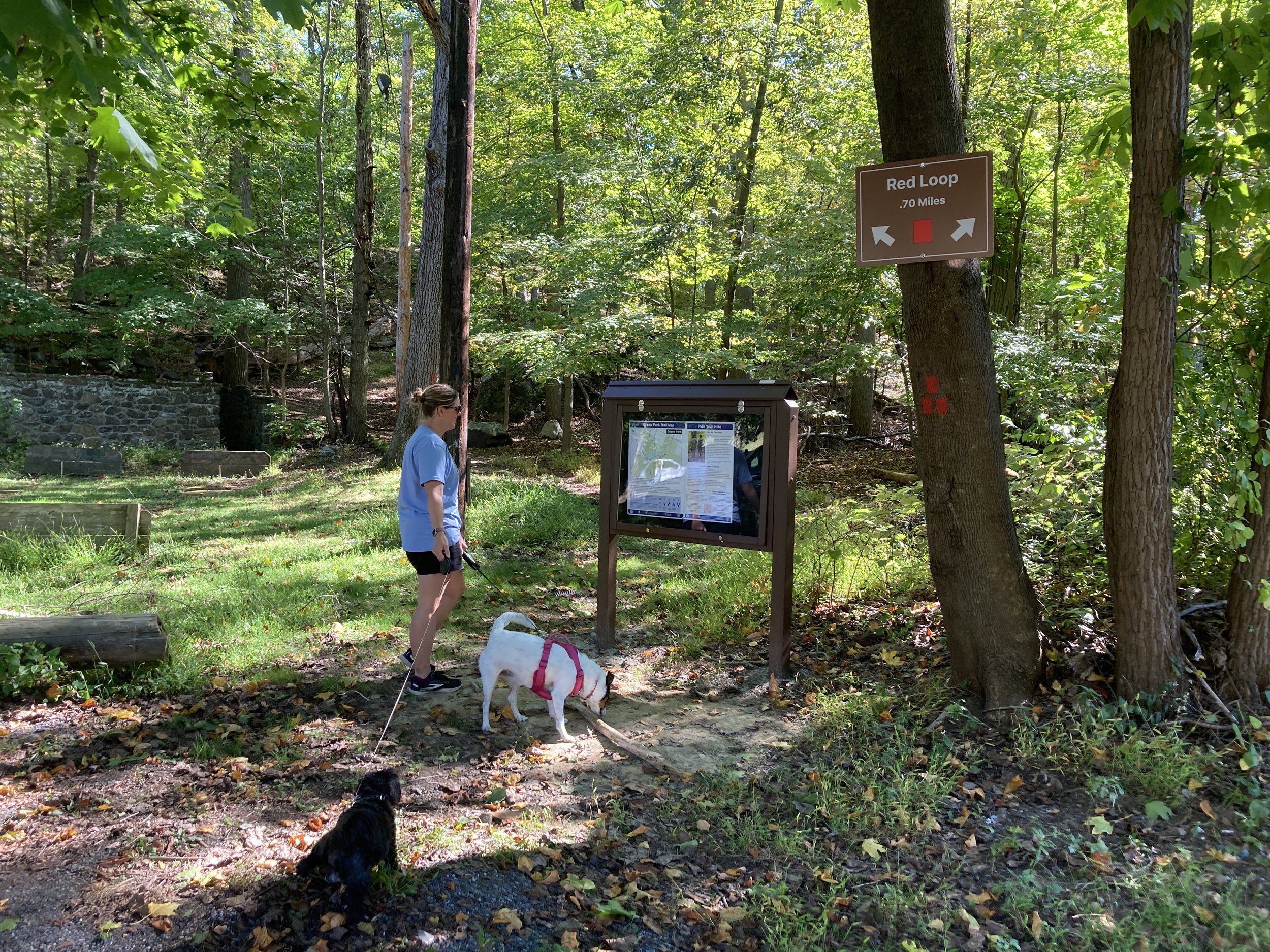 New kiosk installed as part of of Phase 1 improvements to the trail system.
