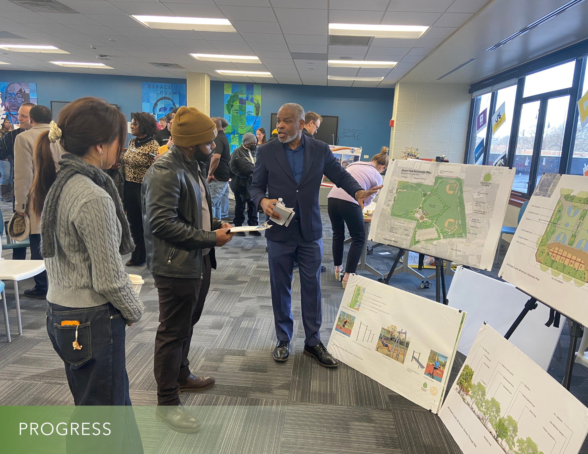 Community engagement event at the Mount Vernon STEAM Academy.