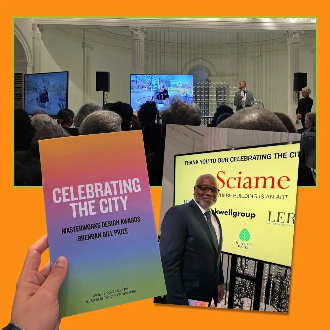 NCP congratulates Design &amp; Project Management Director Emmanuel Thingue on being awarded a 2026 MASterworks Design Award by @MAS_NYC. He and his team at @nycparks were recognized for creating a Best New Landscape with their work on the dynamic Ke