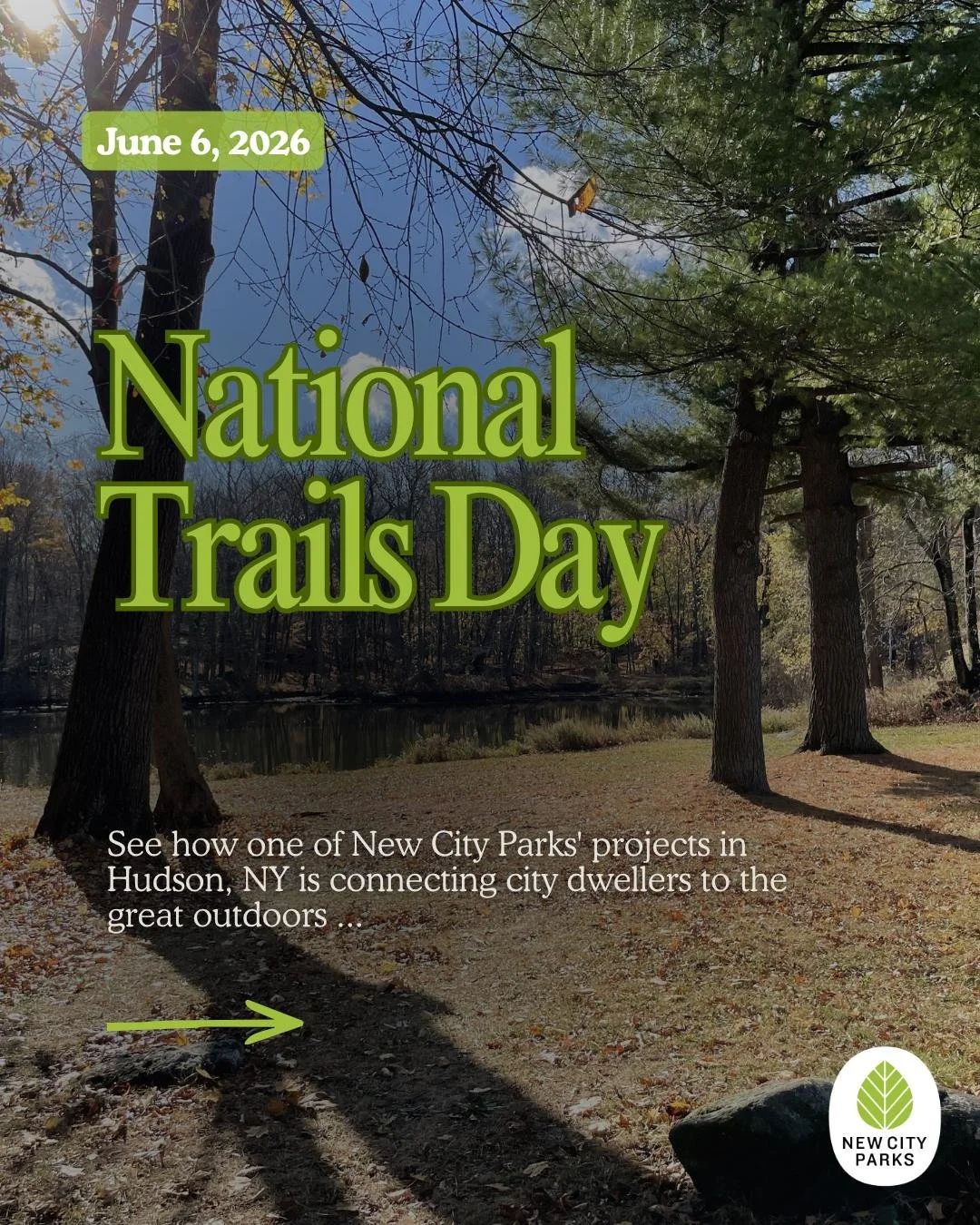 Today we celebrate the benefits of trails and spending time outdoors on National Trails Day! Even though most of our work focuses on building urban parks, several of our projects include access to trail networks.

One of these is Charles Williams Par