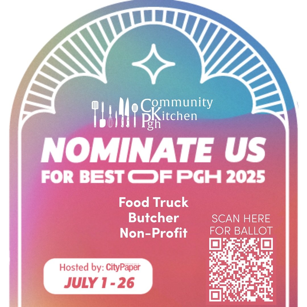 It&rsquo;s that time of year!

NOMINATE US for @pghcitypaper&rsquo;s &ldquo;Best Of PGH&rdquo; Readers&rsquo; Poll! 

Since nominees can only advance in three categories, it made sense to aim for Butcher, Food Truck, and Nonprofit. 

Nominations are 