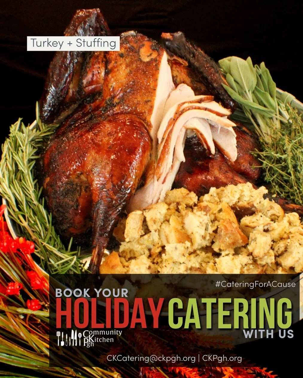 Did you know that we have turkey on our Holiday Catering menu?

We do! And more!

We&rsquo;re booking large and small-scale events. Hit the link in our bio to take a look at the menu. 

Let&rsquo;s work together to make your private or corporate even