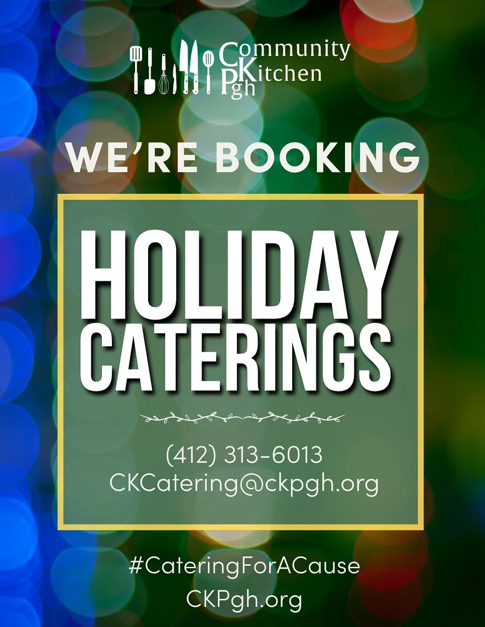 Hosting a Holiday event?
Let us take care of the food while you take care of your guests. 

We&rsquo;re booking Holiday Catering, and here is just a small sampling of what we have on our Holiday Menu. (Yes, Chef Missy&rsquo;s Sweet Potato Pie is avai