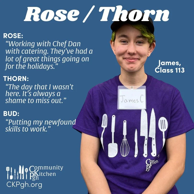 Each of our students have their own experiences during their time in our culinary jobs training program Their journey includes up and downs as they learn, make mistakes, and learn from those mistakes... all under the guidance of our chef instructors.