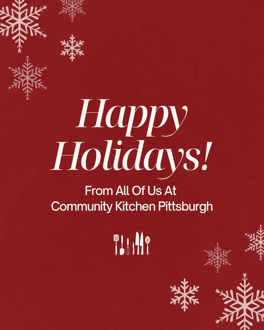 Wishing you and yours a &ldquo;Happy Holidays&rdquo; from all of us at CKP!🎄