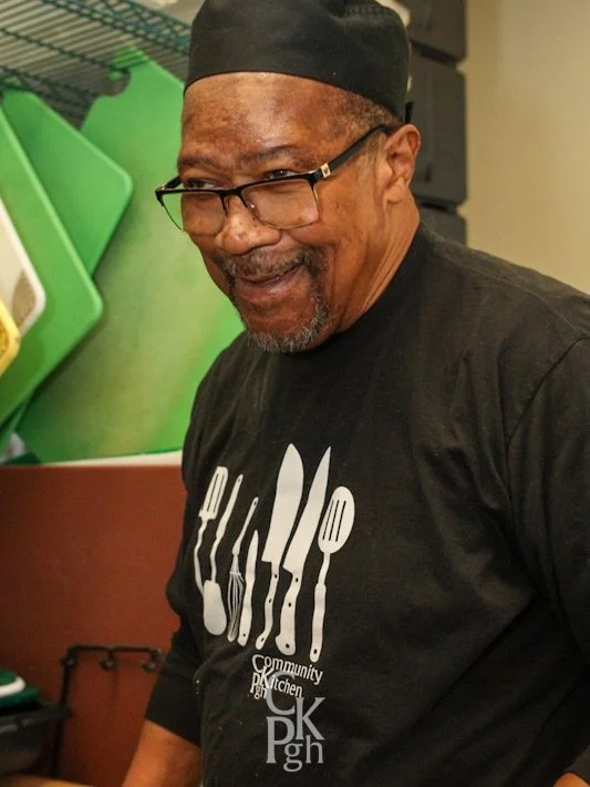 #InTheCKPghKitchen today: Since schools are on winter break, it was pretty quiet today. Though, there were a few students and a volunteer in the kitchen helping to prepare &ldquo;hello baby Pgh&rdquo; and other community meals that still needed to go