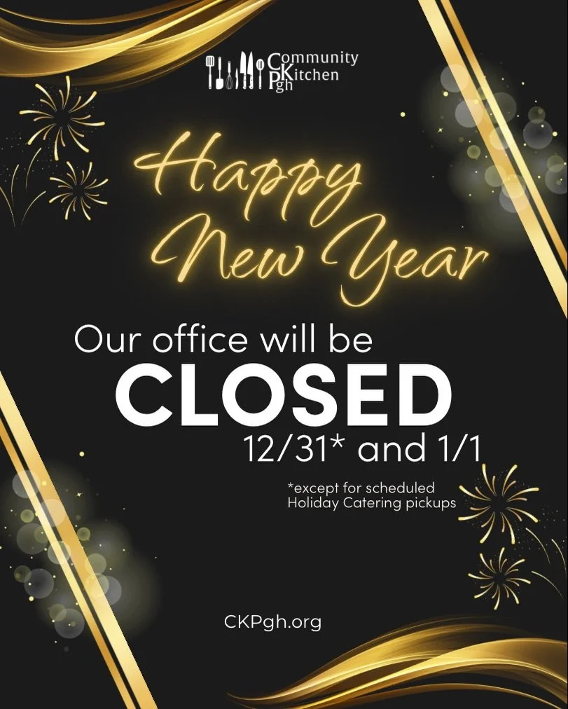 Our office with be closed tomorrow, December 31st (except for scheduled Holiday catering pickups) and January 1st. We&rsquo;ll reopen for regular hours on Friday, January 2nd. 

If you&rsquo;ll be ringing in the New Year at the @culturaltrust @highma