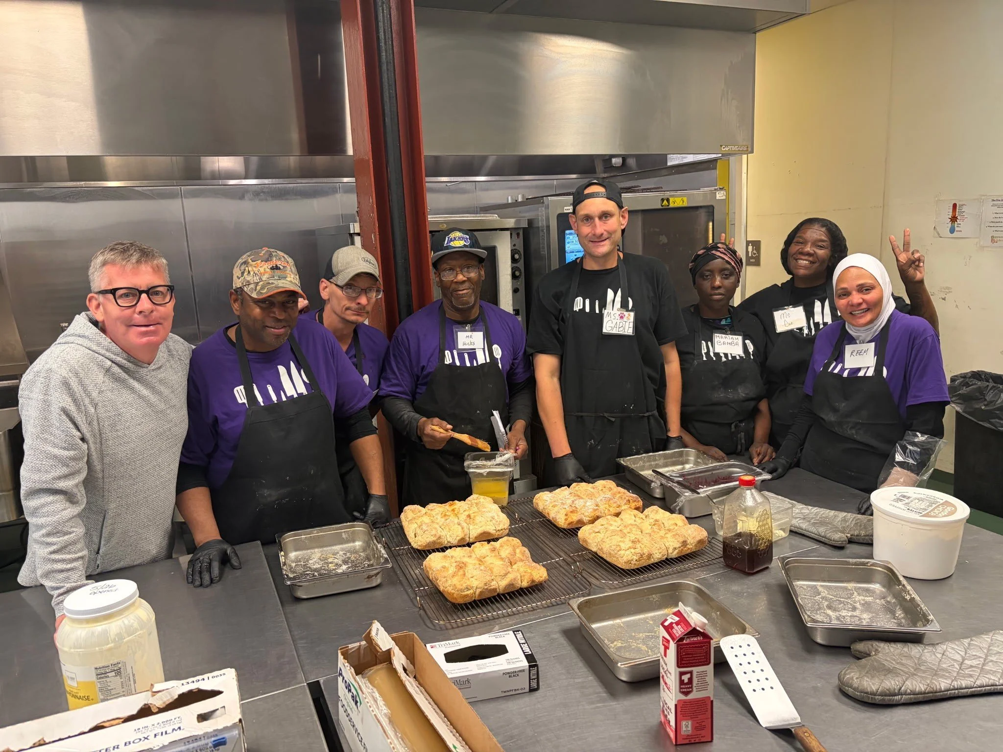 Students had the opportunity to learn biscuit-making this week from CKP Board Member and Big Bottom Biscuit author Michael Volpatt. 

Through hands-on instruction, they practiced techniques for creating scratch-made biscuits while building culinary s