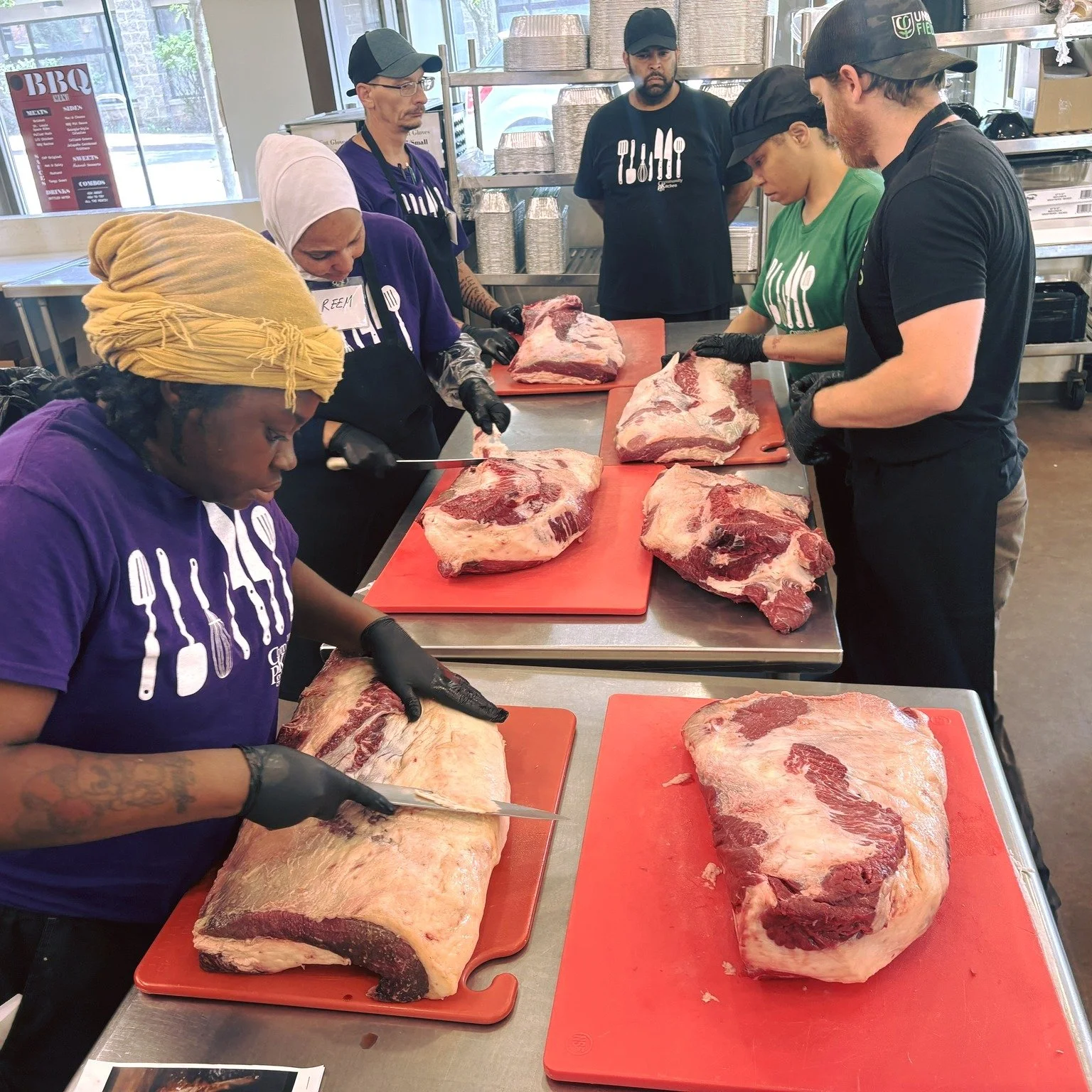 Learning where food comes from is an important part of culinary education.

Thanks to support from @PABeefCouncil's Beef in the Classroom program, CKP students are gaining experience with professional meat fabrication techniques while learning about 
