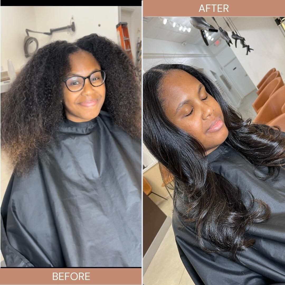 Check out this beautiful before and after. Silk press season in full effect. This is a plant-based silkpress + Cut.

For booking check out the link in the bio. 

Stylist: @Becamethatstylist 

#Innersence #warrensvilleheights #shakerheights #cleveland