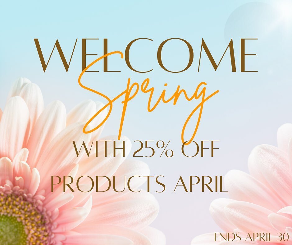 🌱 Let&rsquo;s Spring into April with 25% off all Products 🌱

It&rsquo;s about that time to refresh our cabinets with some new plant-based products. Wanna know what works best for you DM or call today. 😘

All appointments are now through Fresha lin