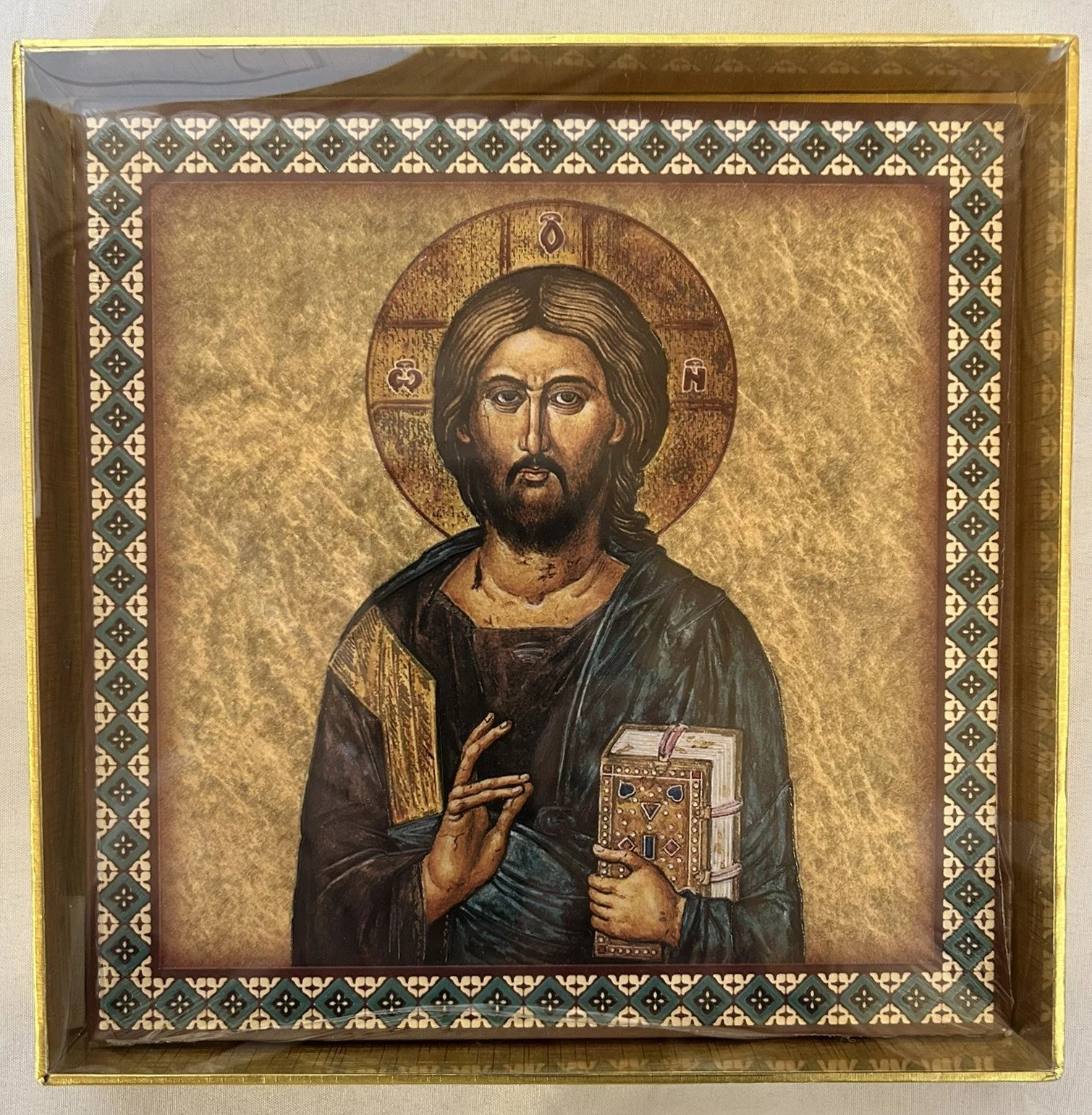 Ceramic Tile Plaque - Christ All-Knowing