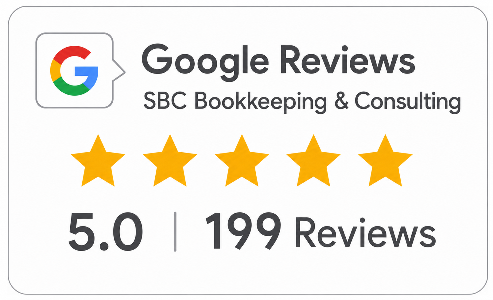 SBC Google 5 Star Reviews