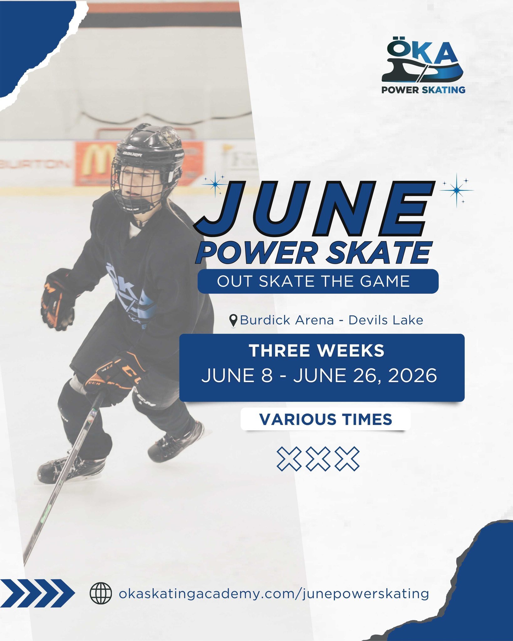 REMINDER &mdash; JUNE POWERSKATING REGISTRATION CLOSES MAY 31ST 🏒

If your athlete is looking to continue building skating skills this summer, now is the time to register for June Powerskating in Devils Lake.

Our program focuses on intentional skat