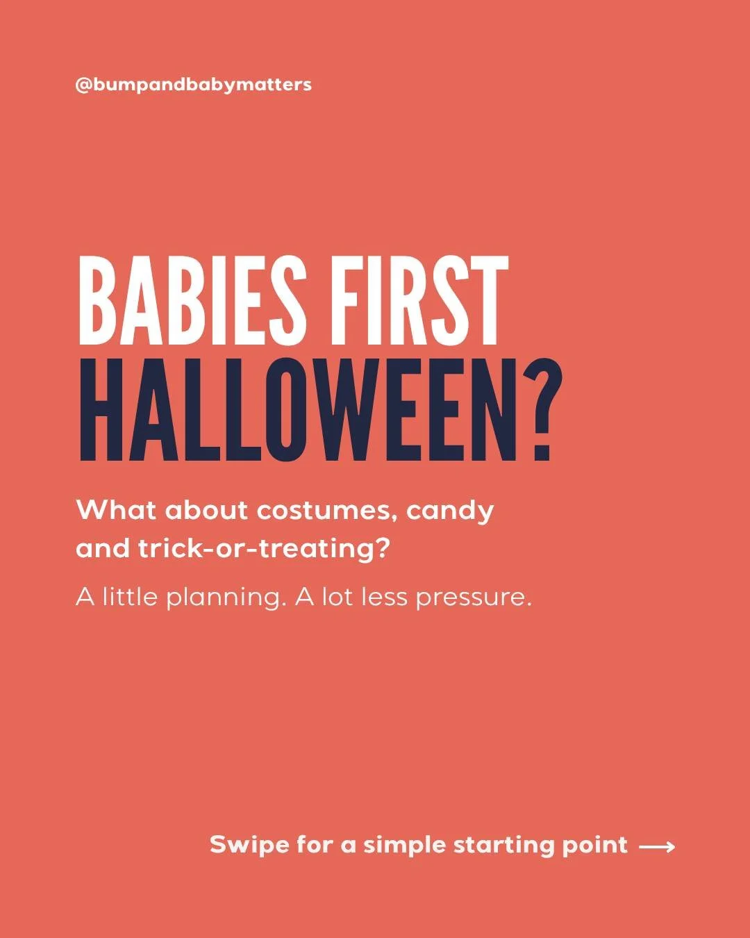 The tiny costume? Adorable. Figuring out how Halloween works with a baby or toddler? A few more questions. 🎃

Can they go trick-or-treating? What can they eat? And what about wearing that costume in the car seat?

Our new blog, Baby&rsquo;s First Ha