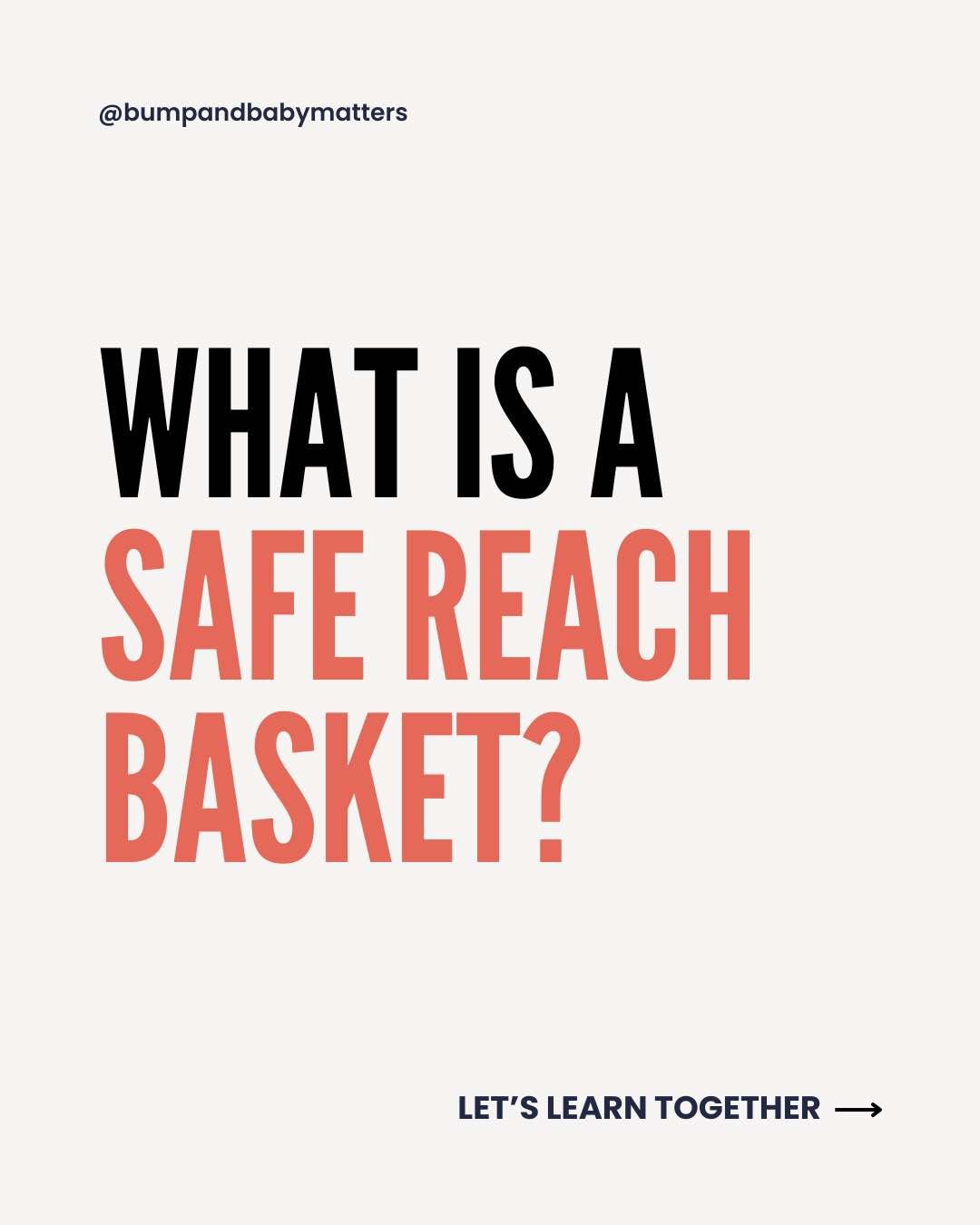 Babies grab what&rsquo;s closest&hellip; not what&rsquo;s safest.
A simple &ldquo;safe reach basket&rdquo; in the rooms we use most can help make busy moments feel a little easier (and a little safer). 🧺

Not perfection. Just preparation for real li